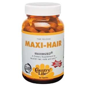   Country Life   Maxi Hair Maximized, 60 tablets: Health & Personal Care