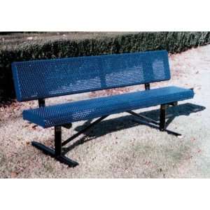 Webcoat Innovated Rolled Style 4Ft. Bench with Back, Small Hole 11 