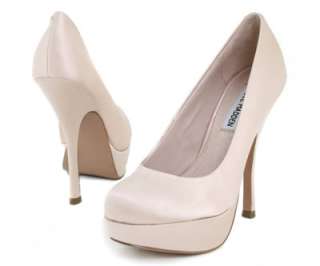 STEVE MADDEN PARTYY Party PUMP Heel Satin Champagne  