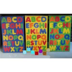   Foam Alphabet Letters Matching Puzzle Magnet 26 pieces: Toys & Games