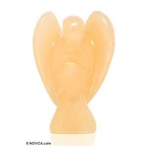    Yellow calcite statuette, Angel of Intellect