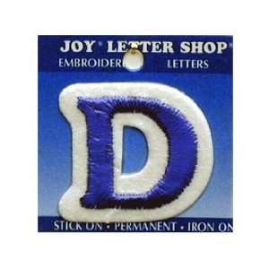 Joy Letter Shop Iron On Blue D 