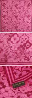 21560 auth LOUIS VUITTON pink & burgundy cotton Ltd Edition Cosmic 