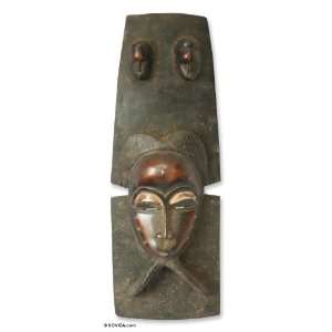  Ivorian wood mask, Baule King