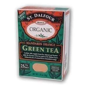   Dalfour Green Tea Organic Mand. Orange 25 Ct: Health & Personal Care