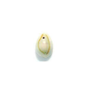  Shipwreck Beads Cowrie Shell 1 Hole Ring Top Beads, 18 