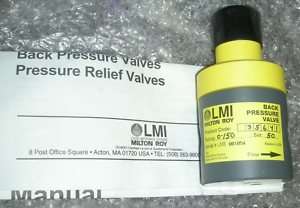 Back Pressure Valve LMI Milton Roy 35641 0>150 NOS New  