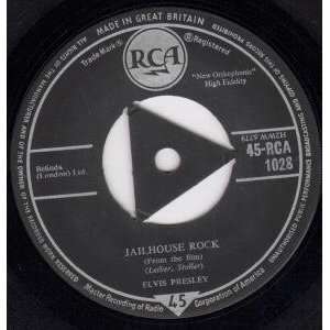  JAILHOUSE ROCK 7 INCH (7 VINYL 45) UK RCA 1958 ELVIS 