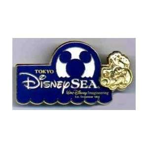   /WDI 50th Anniversary Tokyo Disneyland Sea Gold Pin 
