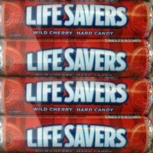 LIFESAVERS WILD CHERRY CANDY   TWO Boxes   40 Rolls  
