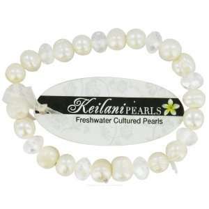 White With White Crystal Luck Keilani Pearls Bracelets   1 pc,(Zorbitz 