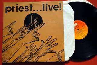 JUDAS PRIEST LIVE 1987 EXTRA RARE INDIA DBL LP EX+  