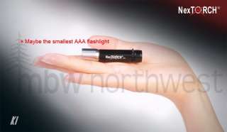 NEXTORCH K1 SMALL & POWERFUL AAA LED FLASHLIGHT   NEW  