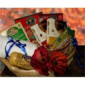 Longevity Secrets Organic Gourmet Gift Basket with a Personalized 
