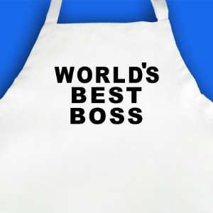  Worlds Best Boss  Printed Apron