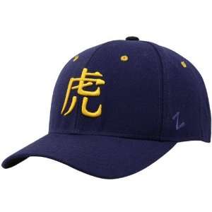    Zephyr LSU Tigers Purple Kanji Fitted Hat: Sports & Outdoors