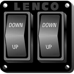    LENCO DOUBLE ROCKER TRIM TAB CONTROLLER (29145) Electronics