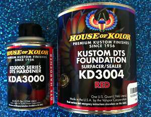 RED KIT House of Kolor KD3004 DTS Epoxy Surfacer Sealer  