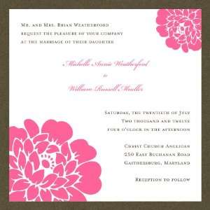  Pink Floral Layered Invitations On Shimmer Stock Health 