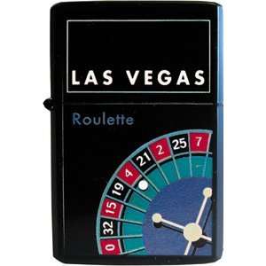 Las Vegas Roulette Refillable Metal Lighter ZP 0340  