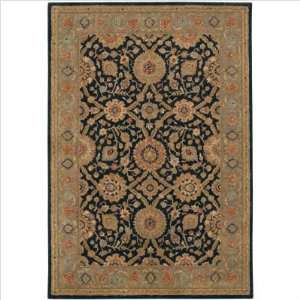   0643 Traditional Souri Khorasan Black Oriental Rug: Furniture & Decor