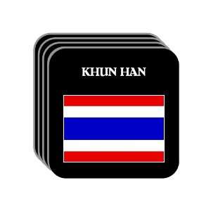  Thailand   KHUN HAN Set of 4 Mini Mousepad Coasters 
