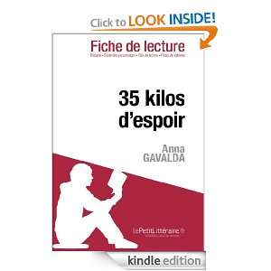 35 kilos despoir dAnna Gavalda (Fiche de lecture) (French Edition 