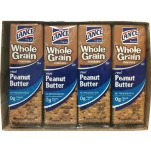 Lance Whole Grain Crackers Real Peanut Butter 8 1.5oz Packs  