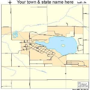  Street & Road Map of Lakeview, Michigan MI   Printed 