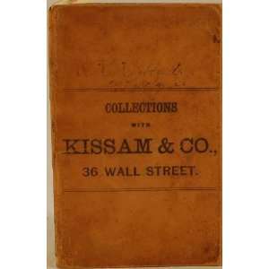   with Kissam and Company 36 Wall Street Kissam and Company Books