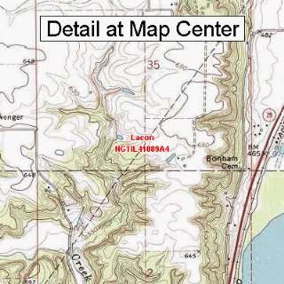  USGS Topographic Quadrangle Map   Lacon, Illinois (Folded 