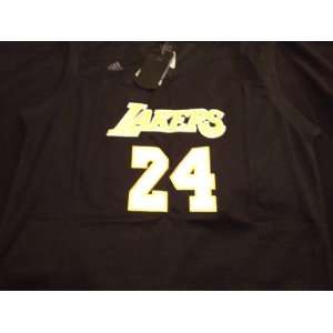  Kobe Bryant Adidas Los Angeles Lakers Black Mamba Replica 