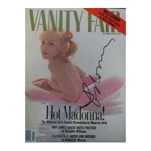  Signed Madonna Vanity Fair Magazine
