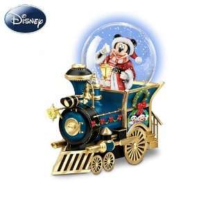 Disney Mickey Mouse Miniature Snowglobe Santa Mouse Is Comin To Town 
