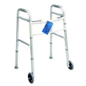  Fixed Wheel Folding Walker with Glides (Each) Health 