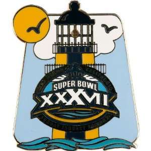  NFL 2003 Super Bowl 37 Blinking Lighthouse Pin Sports 