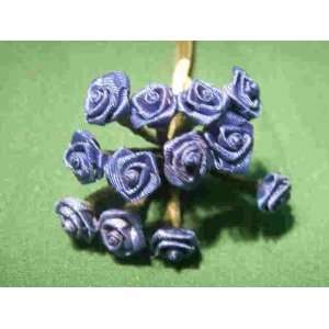  Wrap Roses Wedding Shower Flower Picks   Royal Blue 
