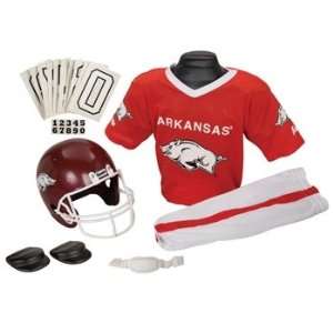  Arkansas Razorbacks Football Deluxe Uniform Set   Size 