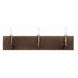   Vanity Light in Deep Bronze with White Weave Shade: Home Improvement