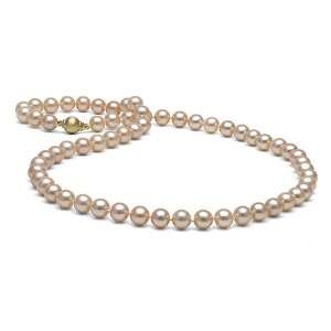  Pink Elite Collection Pearl Necklace 6.0 7.0mm   18 Inch 