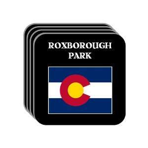 US State Flag   ROXBOROUGH PARK, Colorado (CO) Set of 4 Mini Mousepad 