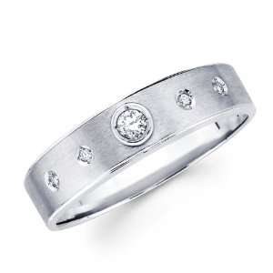   14k White Gold Anniversary Ring (1/10 Carat) Jewelers Mart Jewelry