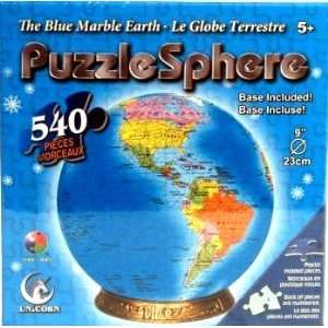  The Blue Marble Earth Puzzle Sphere 540 Piece 3d Spherical 