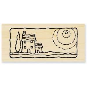  Villa Scene   Rubber Stamps Arts, Crafts & Sewing