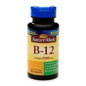  Nature Made Vitamin B 12 Tablets, 2500 Mcg, 60 Count 