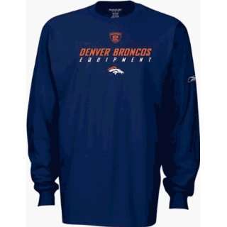  Denver Broncos Reebok Long Sleeve Equipment T shirt 