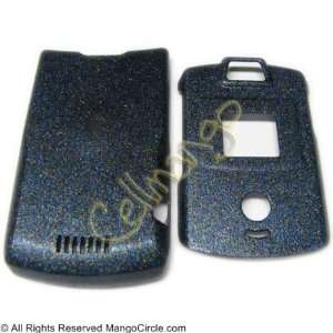   V3M RAZR FACEPLATE/COVER/CASE GLITTER BLACK: Cell Phones & Accessories