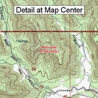  Topographic Quadrangle Map   Bryce Point, Utah (Folded/Waterproof