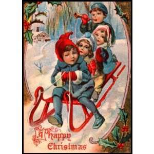  Vintage Christmas Postage Stamps: Office Products