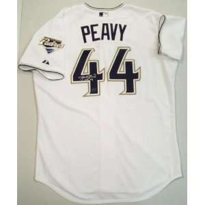  Jake Peavy San Diego Padres Autographed White Majestic 